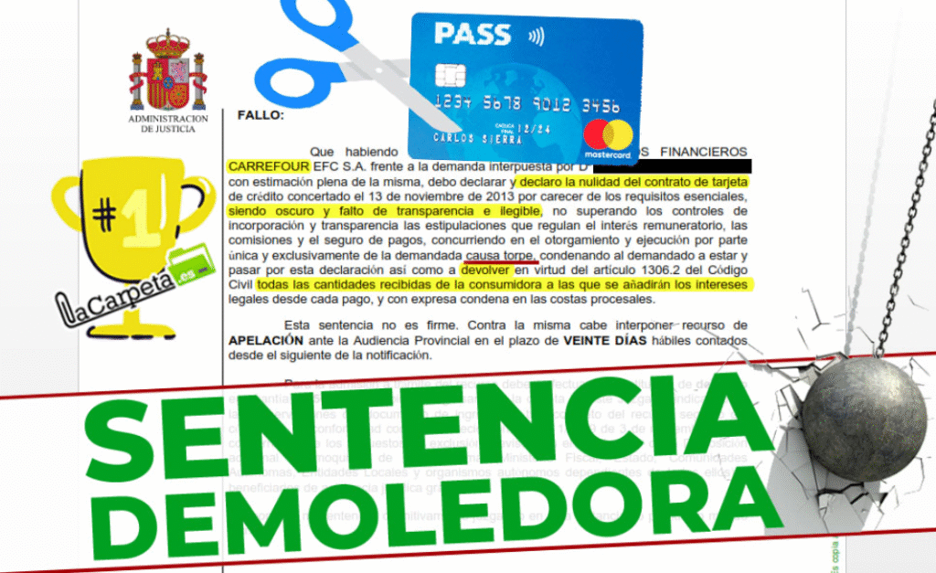 Tarjetas revolving sentencias