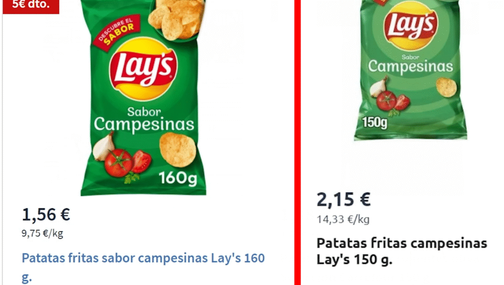 Reduflación en patatas Lay's