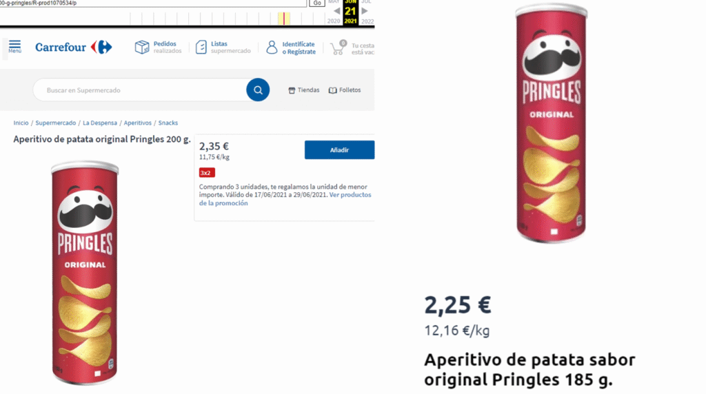 Reduflación en Pringles: es real y está pasando