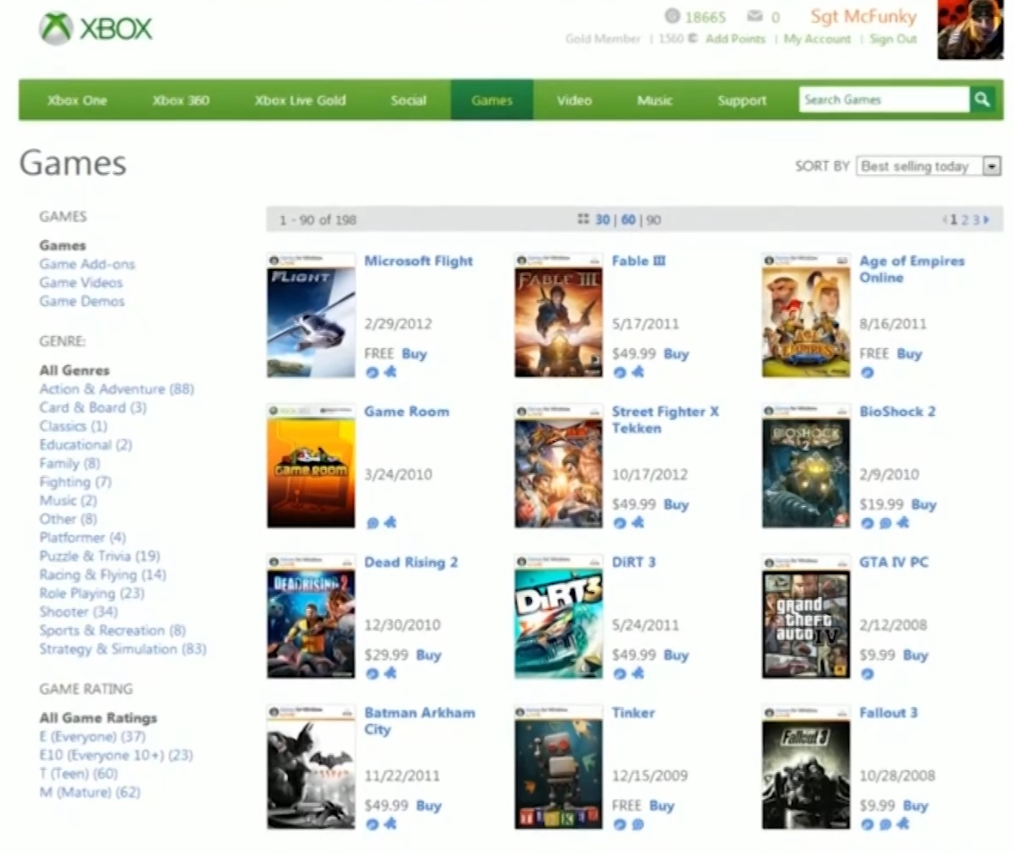 Tienda Games for Windows Live