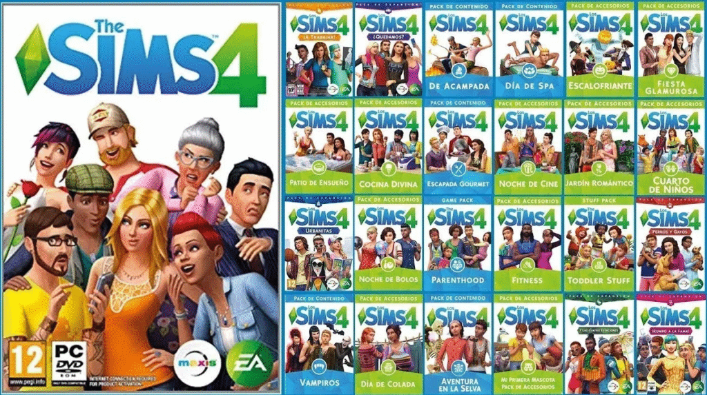 Los sims 4 y sus expansiones