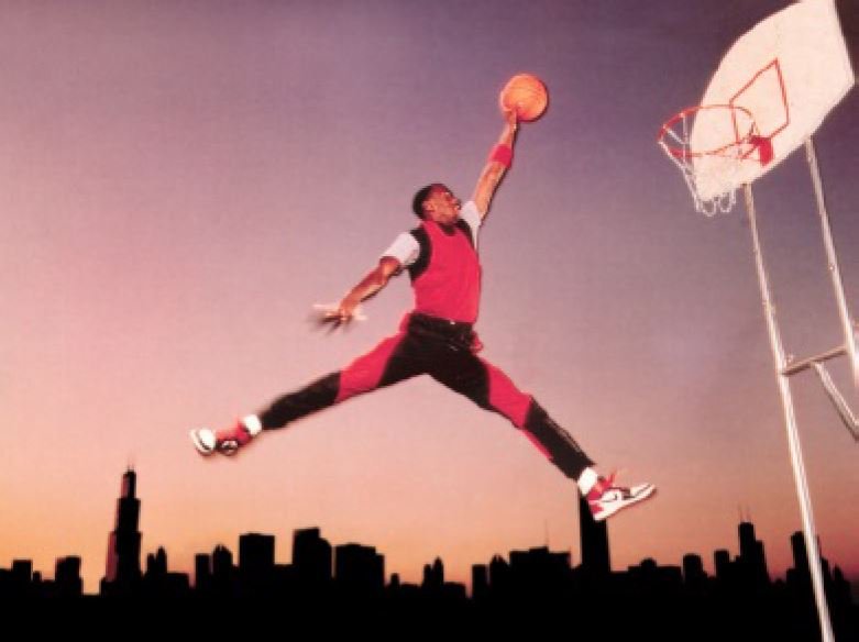 Imagen de Jordan con unas Nike