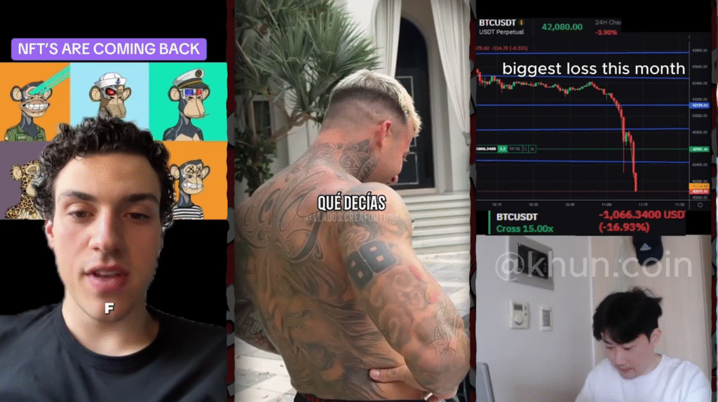 Fotograma del vídeo censurado de TrendingTony sobre apuestas