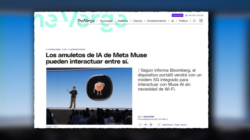 The Verge: los amuletos de IA de Meta Muse pueden interactuar entre sí